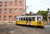 Portugal tram yellow
