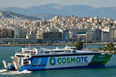 Hellenic seaways Cosmote ferry