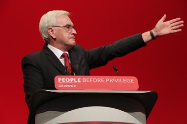 John McDonnell, UK Labour Party Shadow Chancellor, 21-25 September 2019 (Brighton)