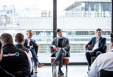 Simon Holden (CityFibre), Daniel Mendes (Digital Bridge), Marco Griefahn (ING)